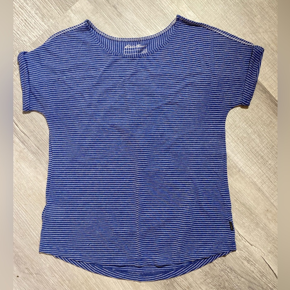 Women’s Eddie Bauer Stripe Oversized T-Shirt—Small